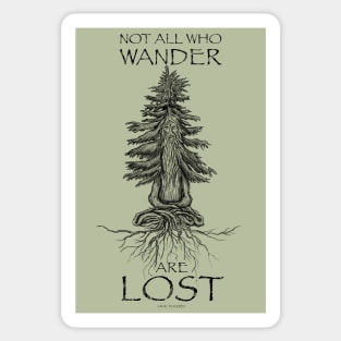 Not all who wander are lost Sticker